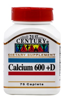 21St Century Calcium 600+D Cap 75S